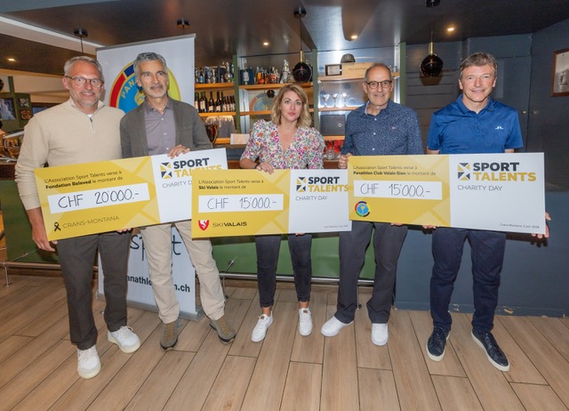 Grâce à la générosité de ses partenaires et participants, elle a remis deux dons de 15'000 francs à Ski Valais et au Panathlon Club Sion-Valais, deux organisations particulièrement actives dans l'accompagnement et le développement de la relève sportive valaisanne. Touchée par la tragédie qui a récemment frappé Crans-Montana, l'association a également souhaité témoigner sa solidarité envers les familles concernées en versant un montant de 20'000 francs à la Fondation Beloved, présidée par Doris Leuthard.